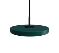 Asteria Micro Pendant With Dimmer Forest Green/ Black Top