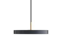 UMAGE LED hanging light Asteria Mini, anthracite/brass Ø 31 cm