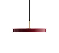 UMAGE LED hanging light Asteria Mini, ruby red/brass, Ø 31 cm