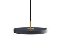 Asteria Plus Mini Pendant Anthracite Grey/ Brass
