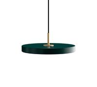 Asteria Plus Mini Pendant Forest Green/ Brass