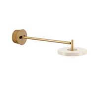 Asteria Wall Lamp Long Hardwired Pearl White