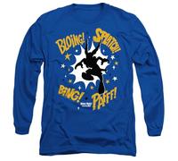 Asterix And Obelix Asterix Fight Silhouette Unisex Long Sleeve T Shirt, Royal Blue
