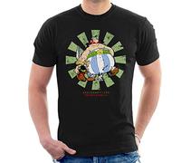 Asterix and Obelix Retro Japanese Men's T-Shirt Black