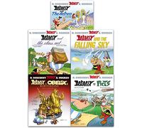 Asterix Series 7 Collection 5 Books Set (Book 31-35) (Asterix and the Actress, Asterix and the Class Act, Asterix And The Falling Sky, Asterix and Obelixs Birthday, Asterix and the Picts)