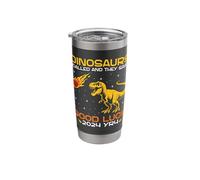 Asteroid 2024 YR4 Dinosaurs Called Good Luck Trex Stainless Steel Insulated Tumbler