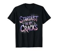 Asteroid Stardust in My Cracks T-Shirt, Men, Black, Medium