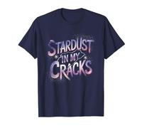 Asteroid Stardust in My Cracks T-Shirt, Men, Navy Blue, 6X-Large
