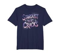 Asteroid Stardust in My Cracks T-Shirt, Men's Big and Tall, Navy Blue, 2X Tall