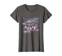 Asteroid Stardust in My Cracks T-Shirt, Women, Asphalt Grey, X-Small
