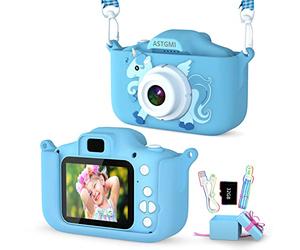 ASTGMI Kids Digital Camera, 1080P 2.0" HD Selfie Video Camera for Kids, for 3-10 Year Old Kids