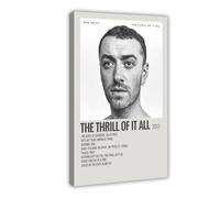 ASTGUBHU Sam Smith The Thrill of It All Poster Canvas Poster Bedroom Decor Landscape Office Room Decor Gift 12x18inch(30x45cm)
