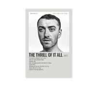 ASTGUBHU Sam Smith The Thrill of It All Poster Canvas Poster Wall Art Decor Print Picture Paintings for Living Room Bedroom Decoration 08x12inch(20x30cm)