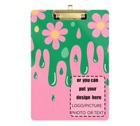 Asthetic Art Colorful Customize clipboards Plastic Transparent for Nursing Student Trade Quest Size 9 x 12