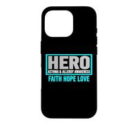 Asthma Allergy Awareness Hero - Asthma Allergy Awareness Case for iPhone 16 Pro