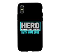 Asthma Allergy Awareness Hero - Asthma Allergy Awareness Case for iPhone X/XS