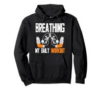 Asthma Asthmatic Breathing My Daily Workout Pullover Hoodie
