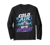 Asthma Asthmatic Cold Air Hits Different Long Sleeve T-Shirt