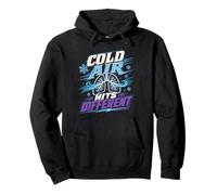 Asthma Asthmatic Cold Air hits Different Pullover Hoodie