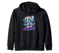 Asthma Asthmatic Cold Air hits Different Zip Hoodie