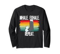 Asthma Asthmatic Inhale Exhale Repeat Long Sleeve T-Shirt