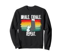 Asthma Asthmatic Inhale Exhale Repeat Sweatshirt