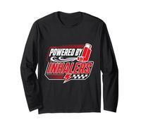 Asthma Asthmatic Powered By Inhalers Long Sleeve T-Shirt