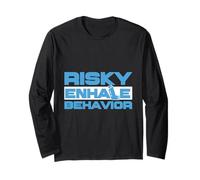 Asthma Asthmatic Risky Enhale Behavior Long Sleeve T-Shirt