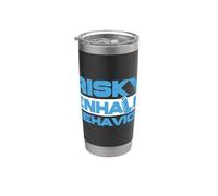 Asthma Asthmatic Risky Enhale Behavior Stainless Steel Insulated Tumbler