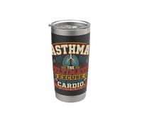 Asthma Asthmatic Skipping Cardio Stainless Steel Insulated Tumbler