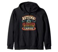 Asthma Asthmatic Skipping Cardio Zip Hoodie