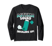 Asthma Squad Inhalers Up Asthmatic Long Sleeve T-Shirt