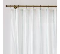 Asti Striped Ikat Cotton Voile Panel with Rings Ikat Print