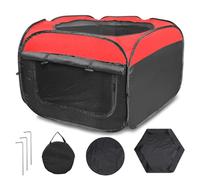 ASTIMESA Double Door Brooder Box for Chicks, Breathable Pop up Chicken Brooder, Foldable Large Chick Starter Kit, 45.1" x 19.9" Brooding Playpen/Tent Holds Up to 20 Duck Quail Gosling