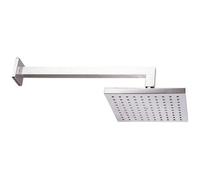 Astini 8" Chrome Square Rain Shower Head & Arm 9P1444, Brass, High-Pressure Contemporary