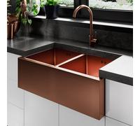 Astini Belfast 800 2.0 Bowl Copper Brushed Stainless Steel Kitchen Sink & Waste