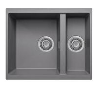 Astini Dante 1.5 Bowl Granite Grey Undermount Kitchen Sink & Waste
