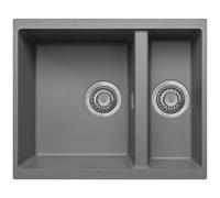 Astini Dante 1.5 Bowl Granite Grey Undermount Kitchen Sink & Waste
