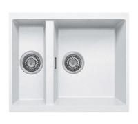Astini Dante 1.5 Bowl Granite White Undermount Kitchen Sink & Waste