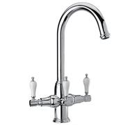Astini Kelda 3-Way Kitchen Mixer Tap - Traditional Chrome, Ambient & Filtered Water, Wras-Approved