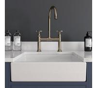 Astini Lsc Small White 480X370X130 Ceramic Belfast Butler Kitchen Sink & Waste