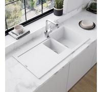 Astini Quadro 1.5 Bowl Granite Kitchen Sink With Cosmo 5E Mixer Tap Set