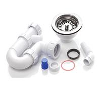 Astini, RAK, Rangemaster 1.0 Bowl Chrome Waste & Plumbing Kit No Overflow WPAK4