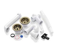 Astini, RAK, Rangemaster 1.5 Bowl Bronze Waste, Overflow & Plumbing Kit WPAK3NP/BRONZE