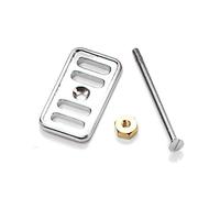 Astini, RAK, Rangemaster, Caple Chrome Square Ceramic Sink Overflow Cover Plate