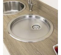 Astini Supra 1.0 Bowl Brushed Stainless Steel Kitchen Sink Drainer & Waste