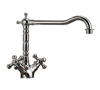 Astini Traditional Chrome Twin Handle Kitchen Sink Mixer Tap 25411CH