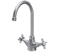 Astini Victoria Brushed Nickel Kitchen Sink Mono Mixer Tap