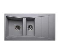 Astini Xeron 1.5 Bowl Grey SMC Synthetic Reversible Kitchen Sink & Waste