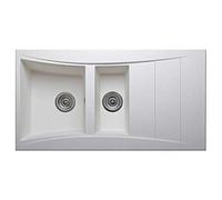 Astini Xeron 1.5 Bowl White SMC Synthetic Reversible Kitchen Sink & Waste